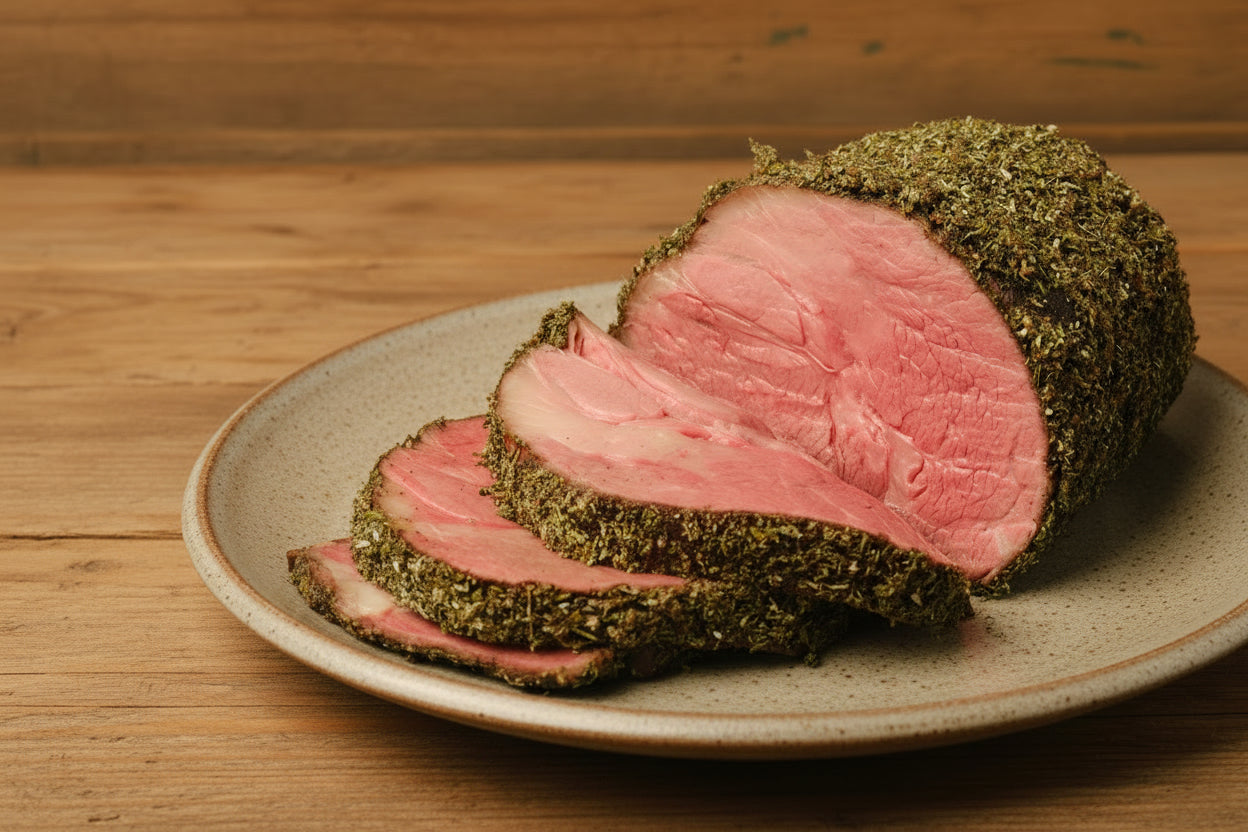 herb crusted beef chuck